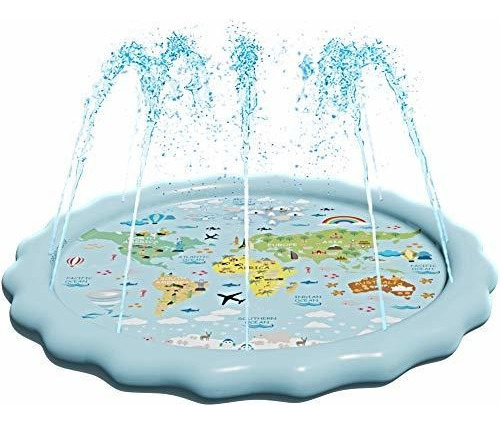 Splashez Usa 3-en-1 Splash Pad, Aspersor Para Ninos Y Pisci