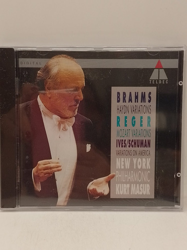 Brahms/ Haydn / Ives / Schuman/ Kurt Masur Cd Nuevo 