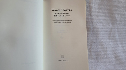Imagen 5 de 10 de Wanted Lovers Cartas De Bonnie & Clyde Con Fotos Alpha Decay