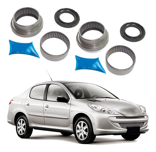 Kit Rolamento Eixo Traseiro Peugeot 206 207 1.6 16v Par