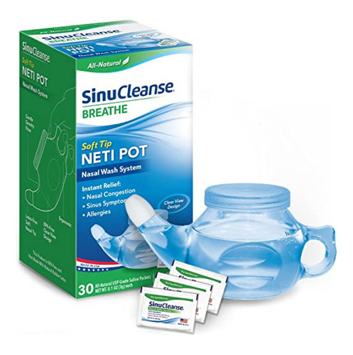 Sinucleanse Soft Tip Neti-pot Sistema De Irrigación De Lavad