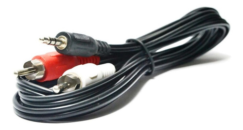 Cable Auxiliar Audio Sonido Rca A Mini Plug 3.5mm 1.8 Metros