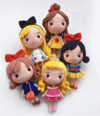 Patrones Princesas Y Blancanieves Amigurumi Crochetx2 +2reg.