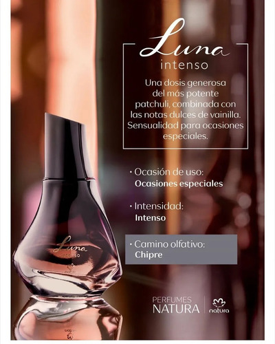Luna Intenso Eau De Parfum Fem 50ml Natura Vegano