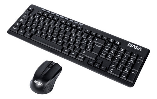 Teclado Y Mouse Inalámbrico Nasa Resistente Al Uso Plug&play Color del mouse Negro Color del teclado Negro