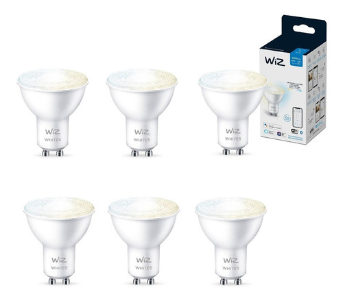 Lampara Dicroled Blanco Cálido/frío Wiz Wifi 4.9w Gu10 X6