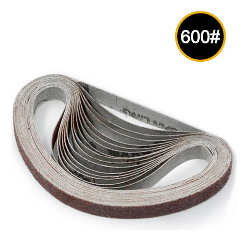 . 10 Cintas Abrasivas De Lijado De Grano 600, 10 X 330 Mm