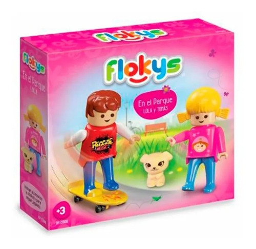 Flokys En El Parque Muñecos X 2 Accesorios Orig Rasti