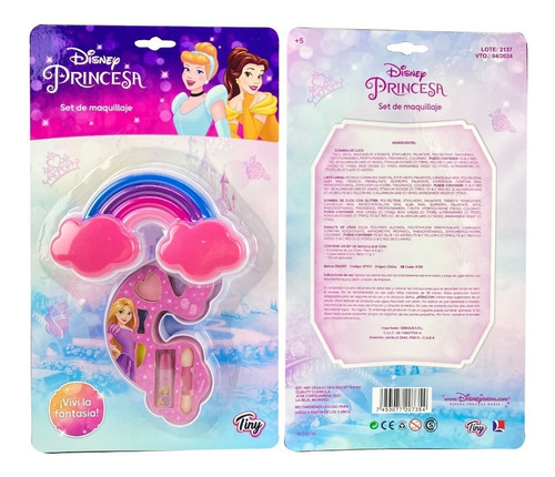 Set De Maquillaje Disney Princesa Arcoiris - Tiny 