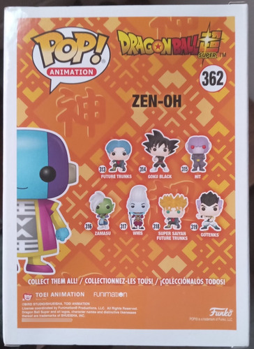 Funko Pop Zen-oh #362 Dbs Oferta Remate Caja Con Daño (Usado)
