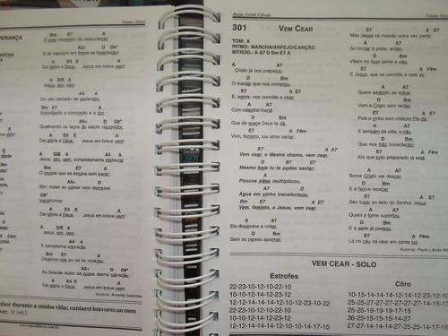 Imagem 2 de 4 de Harpa Cristã Cifrada Inovada 640 Hinos Violão Piano Etc Eme