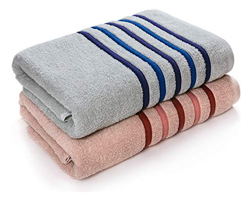 Finesse Bath Towel Set - 100% Soft Cotton - Extra Absor...