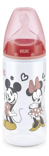 Mamadera Nuk Disney Mickey Minnie First Choice 300ml 6-18m Nombre Del Diseño First Choice Color Rojo