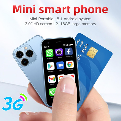 Mini Smartphone Soyes Xs15 3g 2gb Ram 16gb Rom 2mp Camera Bl