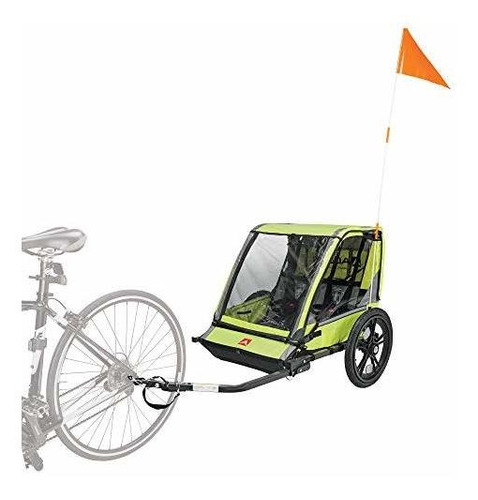 Remolque Para Bicicleta Allen Sports Hi-viz Para 2 Niños, Mo