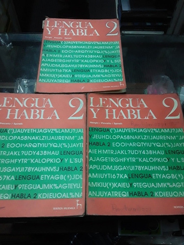 Lengua Y Habla 2 Editorial Huemul Lote X 2 Libros 