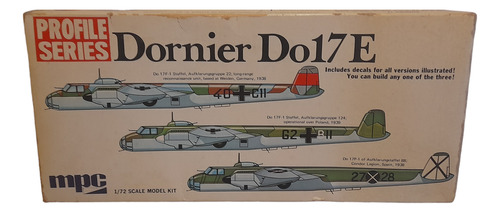 Avion Dornier Do17e Alemania Kit Mpc Escala 1/72