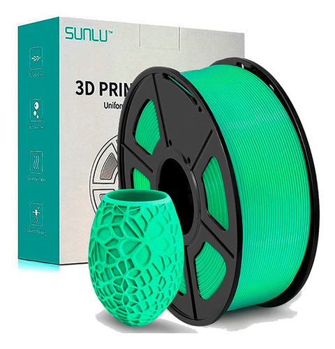 Rollo Filamento Pla Premium Verde Para Impresora 3d Sunlu
