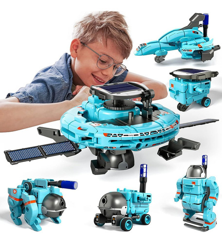 Kit De Robot Solar X Para Niños, 6 En 1 Educativo Stem Sci 3