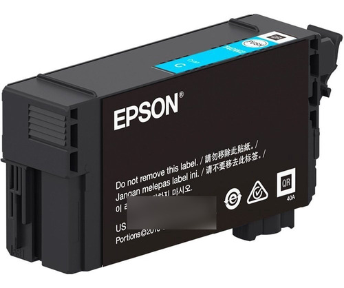 Cartucho De Tinta Epson T40w220 Ciano 50ml Para T3170 T5170