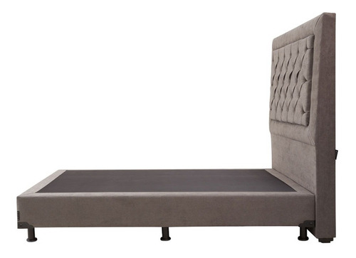 Cabecera Queen Size Dicasa Mary + Box Dicasa Bless Gris