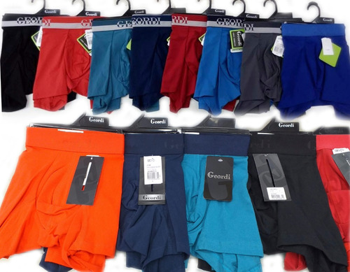 Boxer Geordi Algodon Cortos Medios Largos Caballero Colores