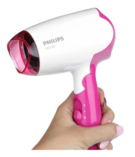 Imagen 6 de 7 de Secador de pelo Philips DryCare Essential BHD003/00 blanco y rosa 220V - 240V