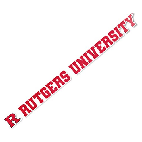 Calcomanía De Vinilo Nombre Y Logotipo De Rutgers Lapt...