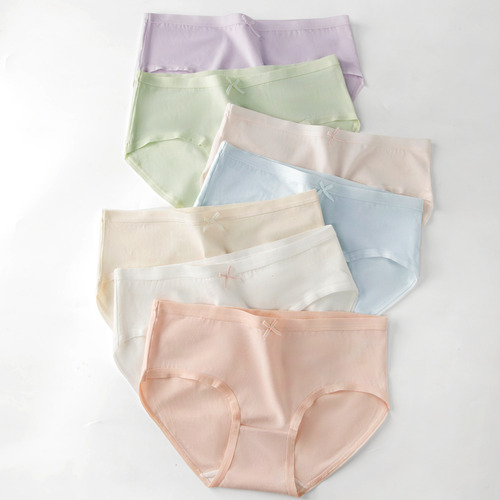 Pack 6 Bragas Bikini Algodón Azul/rosa - Tejido Transpirable
