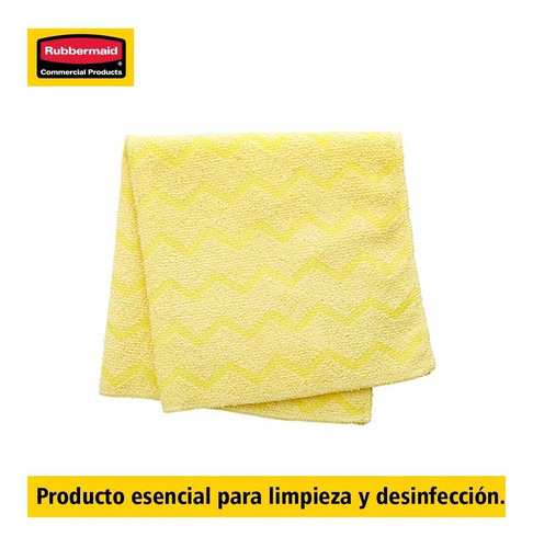 Paño De Microfibra Amarillo Todo Uso Hygen Rubbermaid