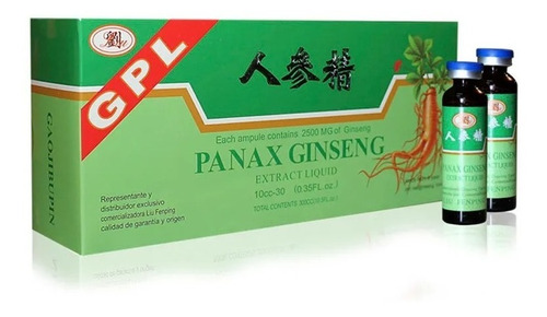 Panax Ginseng - 30 Ampollas - Original Liu