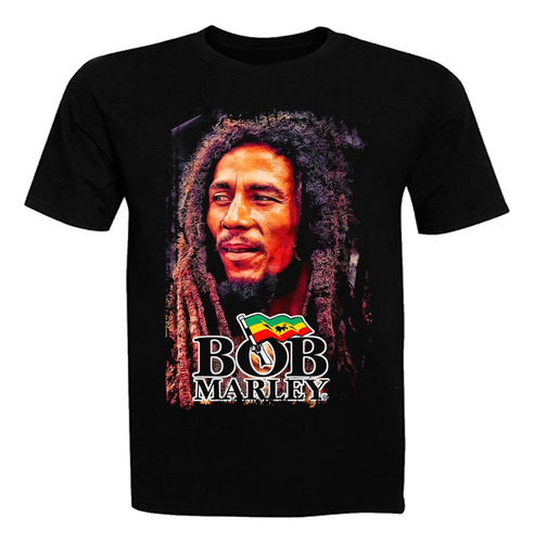 Polera Bob Marley Forever, Manga Corta 100% Algodón