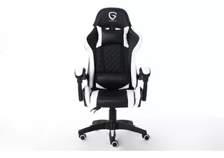 Silla Sillon Gamer Pc Escritorio The Game House Ergonomica Color Blanco Material del tapizado Cuero sintético