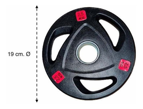 Par De Discos Olímpicos Lisos 2.5kg