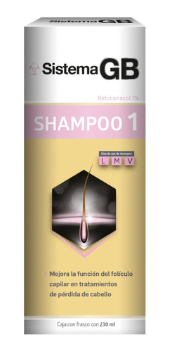 Shampoo Sistema Gb Mujer 1 Caida Cabello Alopecia 230 Ml