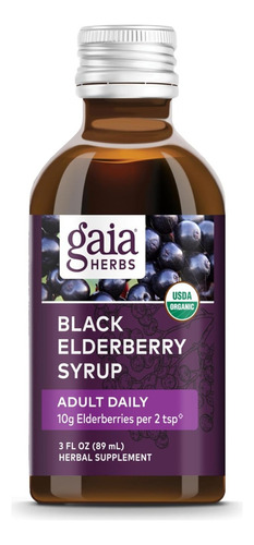 Jarabe De Saúco Negro Diario Para Adultos Gaia Herbs 89 Ml