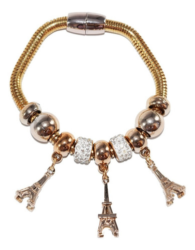 Pulsera Mujer Charms Imán Promoción Acero Inoxidable Moda