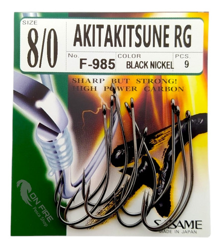 Anzuelos Sasame Akitakitsune Nº8/0 9 Unidades Pesca Pejerrey