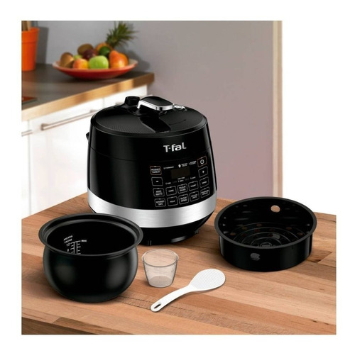 Olla Multifuncional T-fal 10 En 1 4.8 Lt 14 Programas Color Negro