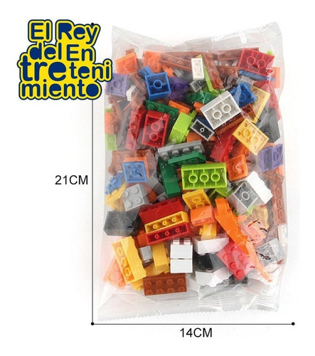 Imagen 3 de 7 de Juego 1000 Bloques Ladrillos De Encastre Calidad - El Rey