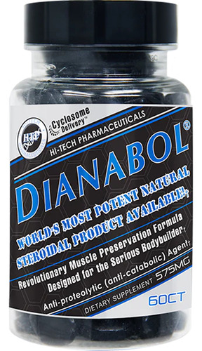 Hi-tech Pharmaceuticals Dianabol Natural 60 Tablets Sin Sabor