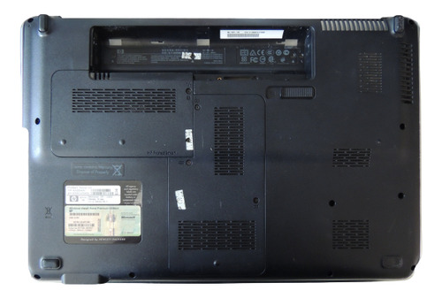 Carcaça Tampa Inferior Para Hp Pavilion Dv6-1245dx Seminova