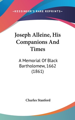 Libro Joseph Alleine, His Companions And Times: A Memoria...