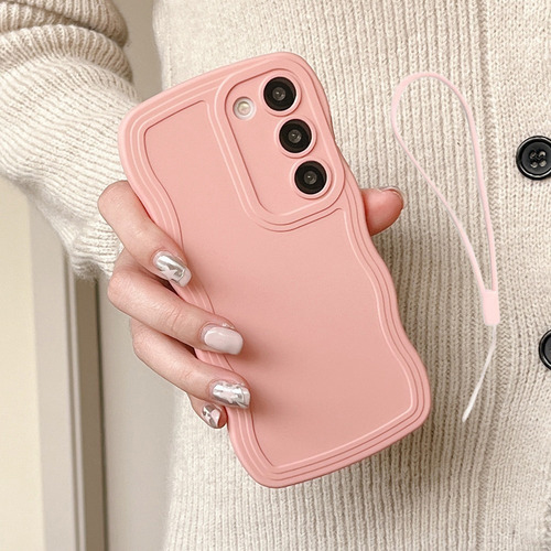 Funda De Silicona Borde Ondulado For Samsung Galaxy+correas