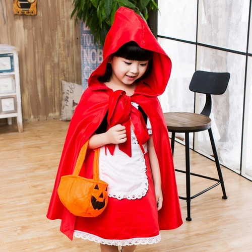 A Para Disfraz De Caperucita Roja Para Niños Halloween