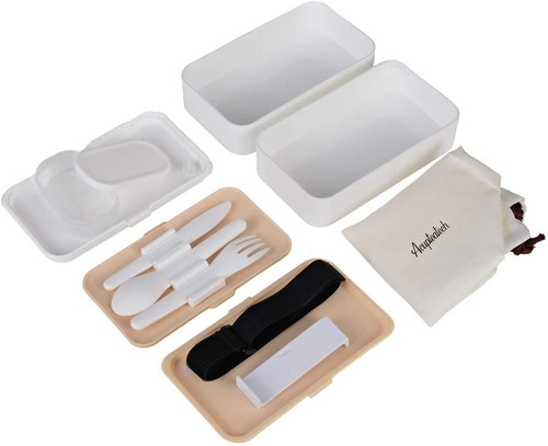 Bento Box Lunch Box Mejorada Con Correa Ajustable, Almuerzo