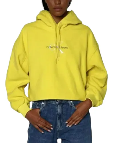 Calvin klein hoodie yellow hotsell