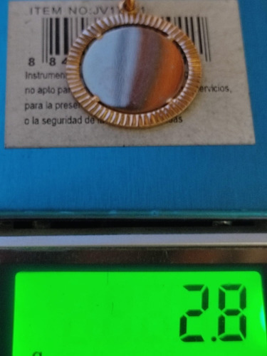Medalla Redonda Aro Labrad Oro 18 K 23 Cyberfes Kendra Joyas
