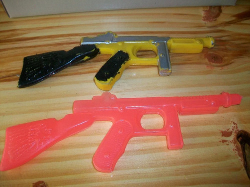 Rifle Plastico Soplado Antiguo Mango Indio Precio X 2