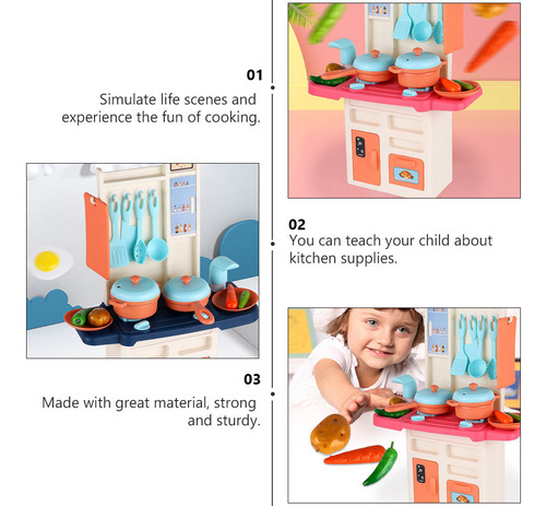1 Juego De Emulación Kitchen Playing Cognitive Toy Kitchen W